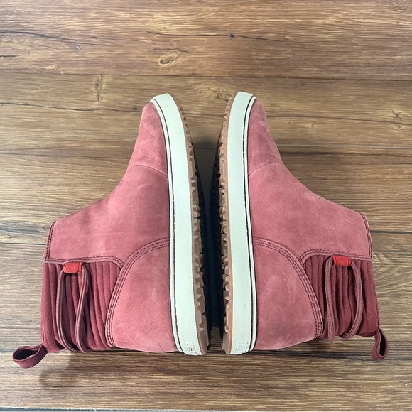 L.L. BEAN Mountainside Leather Boots High Top Sneakers Women’s Size 8 Shoes - Picture 3 of 10